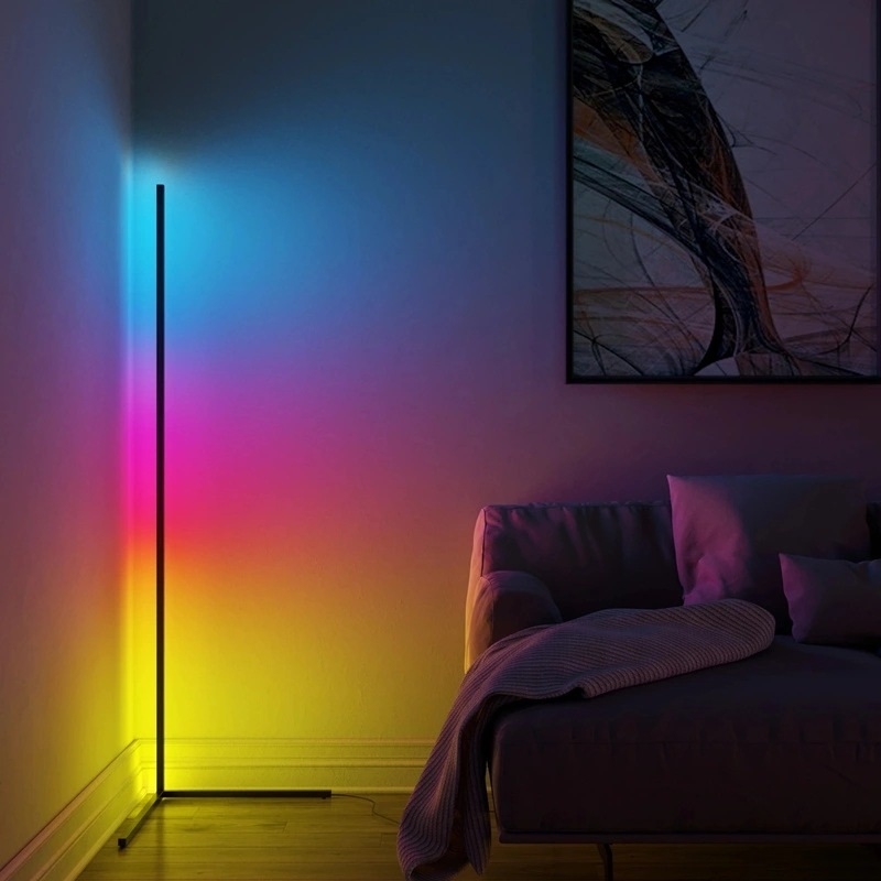 Светильник DZN-13748 ЧЕРНЫЙ ` D400*400/H1400/1/LED/.W/RGB