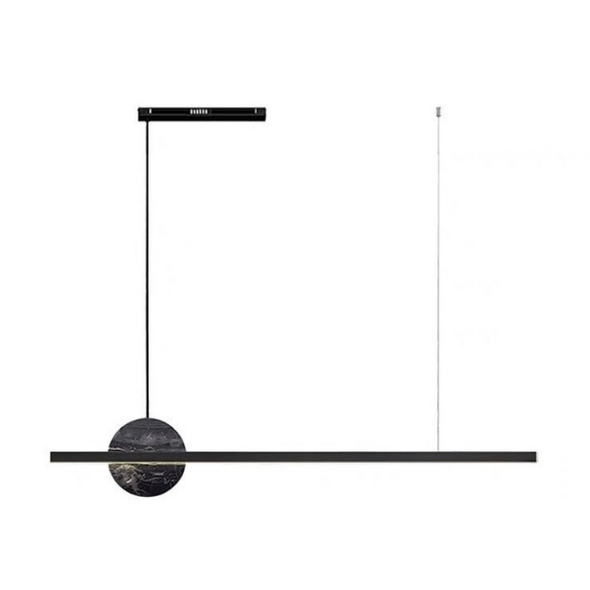 Светильник DZN-13839 ЧЕРНЫЙ + ЧЕРНЫЙ МРАМОР ` L1200/H200+1200/1/LED/.W/4000K