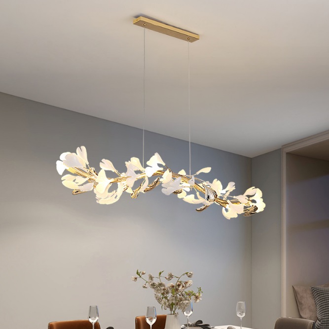 Светильник DZN-8465 БРОНЗА + БЕЛАЯ КЕРАМИКА ` D1200*200/H1260/8/G9/72W/4000K GINKOA