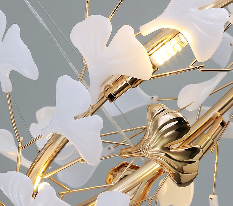 Светильник DZN-8465 БРОНЗА + БЕЛАЯ КЕРАМИКА ` D1200*200/H1260/8/G9/72W/4000K GINKOA