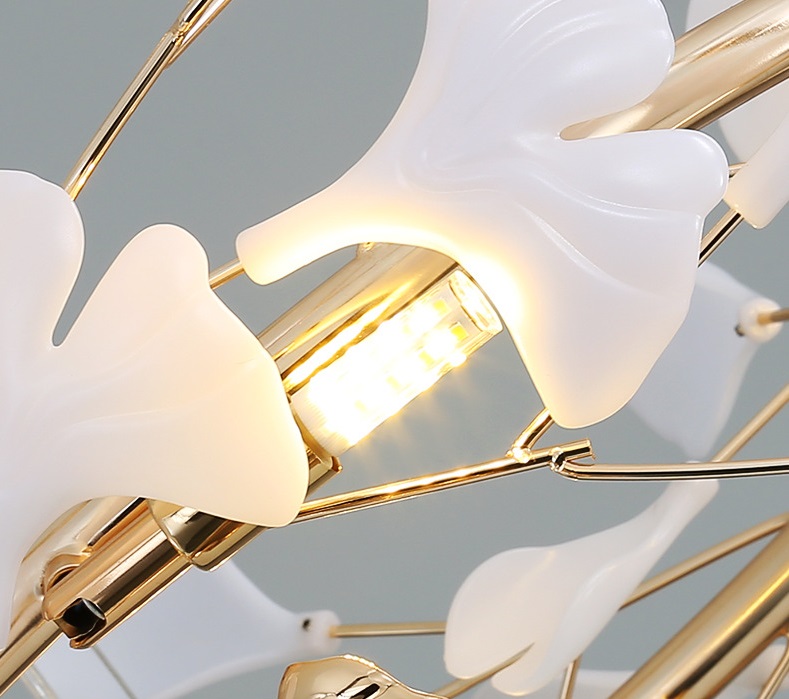 Светильник DZN-8466 БРОНЗА + БЕЛАЯ КЕРАМИКА ` D1200*650/H1260/8/G9/72W/4000K GINKOA