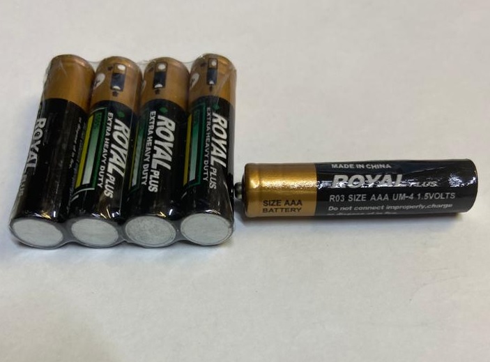 Батарейка ROYALPLUS 1.5V, R03, AAA