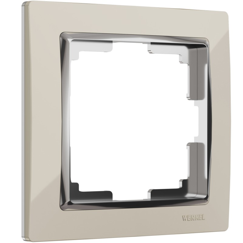 WERKEL Snabb WL03-Frame-01-ivory/ Рамка на 1 пост (слоновая кость/хром) a028900 W0011903