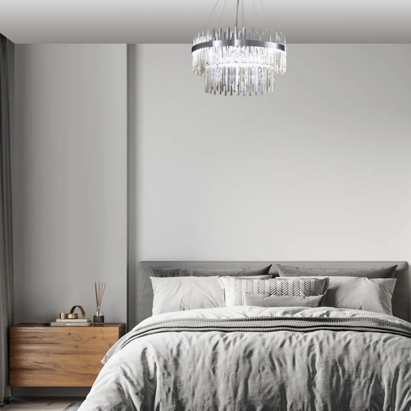 Светильник MD.6027 СHROME/РОМ ` D400+600/H1200/1/LED/...W 4500K ASK2 DZN22-05