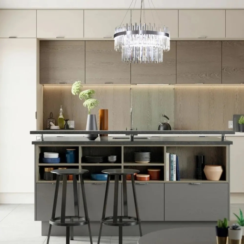 Светильник MD.6027 СHROME/РОМ ` D400+600/H1200/1/LED/...W 4500K ASK2 DZN22-05