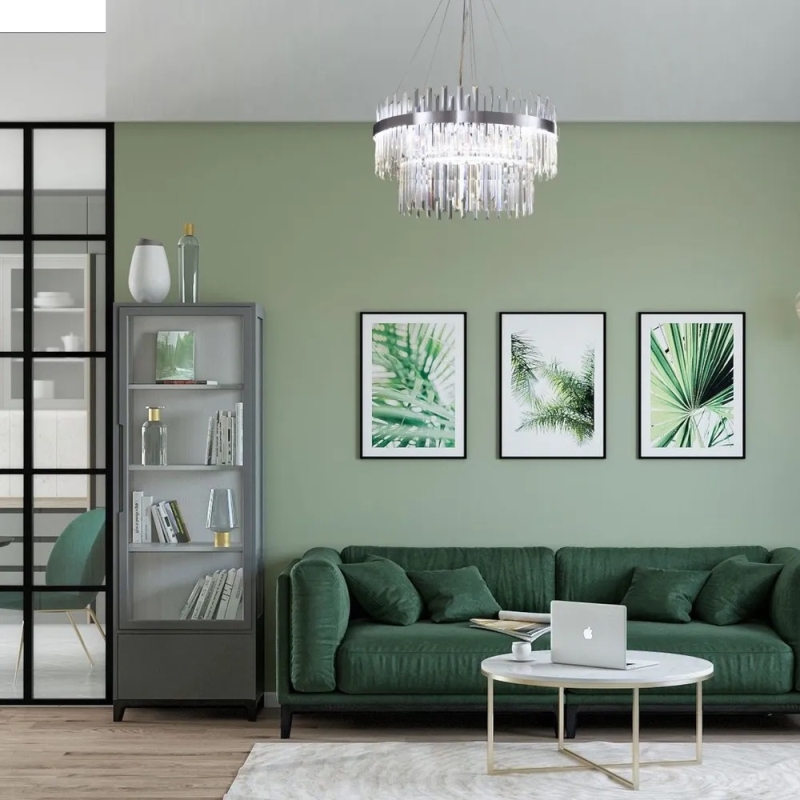 Светильник MD.6027 СHROME/РОМ ` D400+600/H1200/1/LED/...W 4500K ASK2 DZN22-05