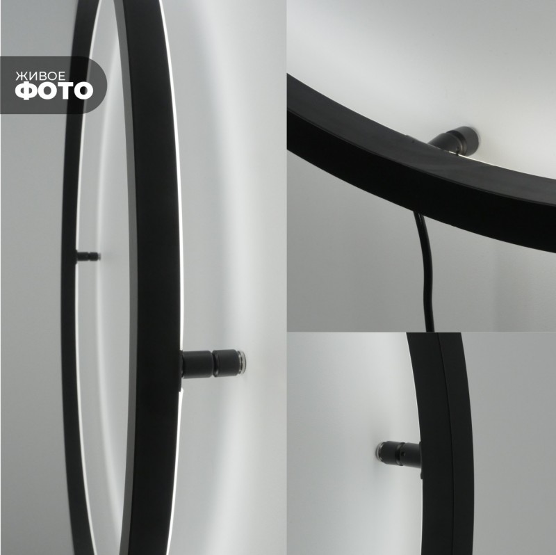 Светильник ElegantLight DZN-11112 ЧЕРНЫЙ ` D600/H60/1/LED/15W/2800-6500K без ПДУ GUARD-LU23-12