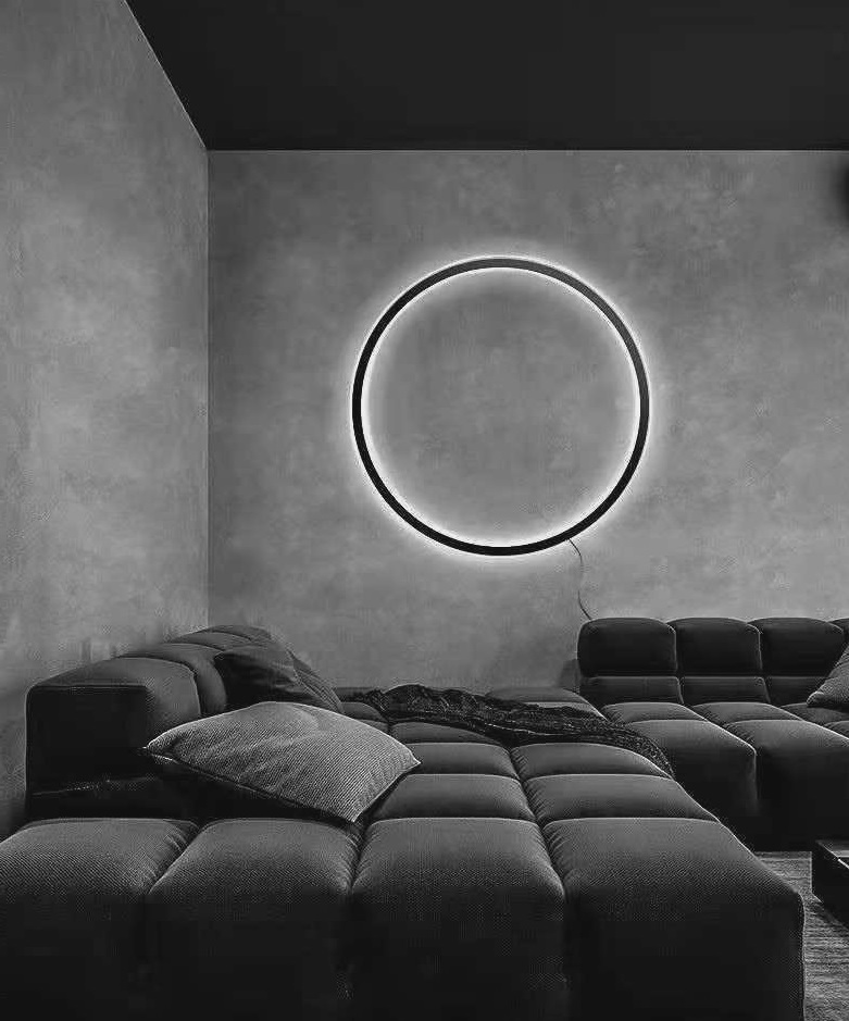 Светильник ElegantLight DZN-11112 ЧЕРНЫЙ ` D600/H60/1/LED/15W/2800-6500K без ПДУ GUARD-LU23-12